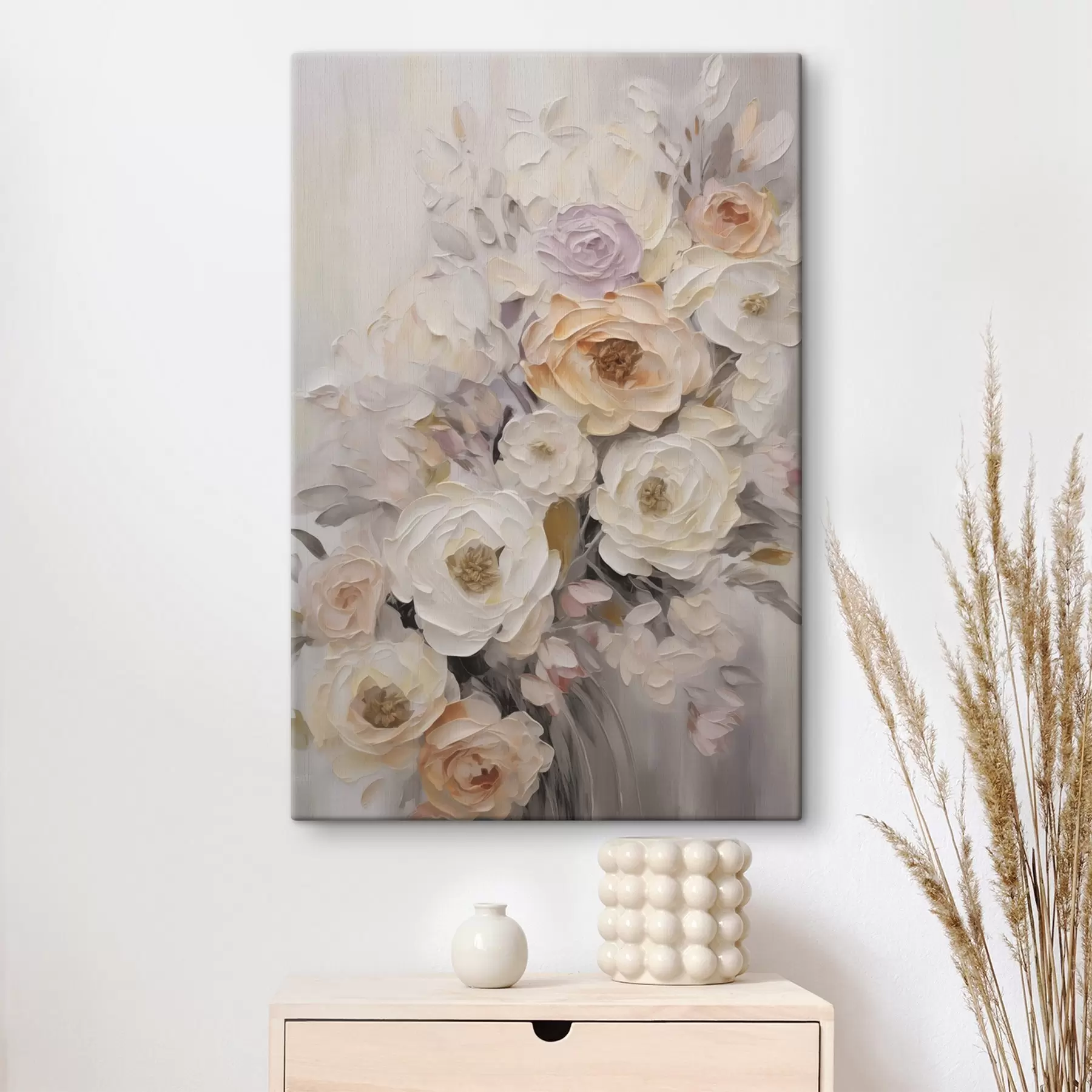  Schilderijen Abstracte rozen, imitatie van een schilderij s50766