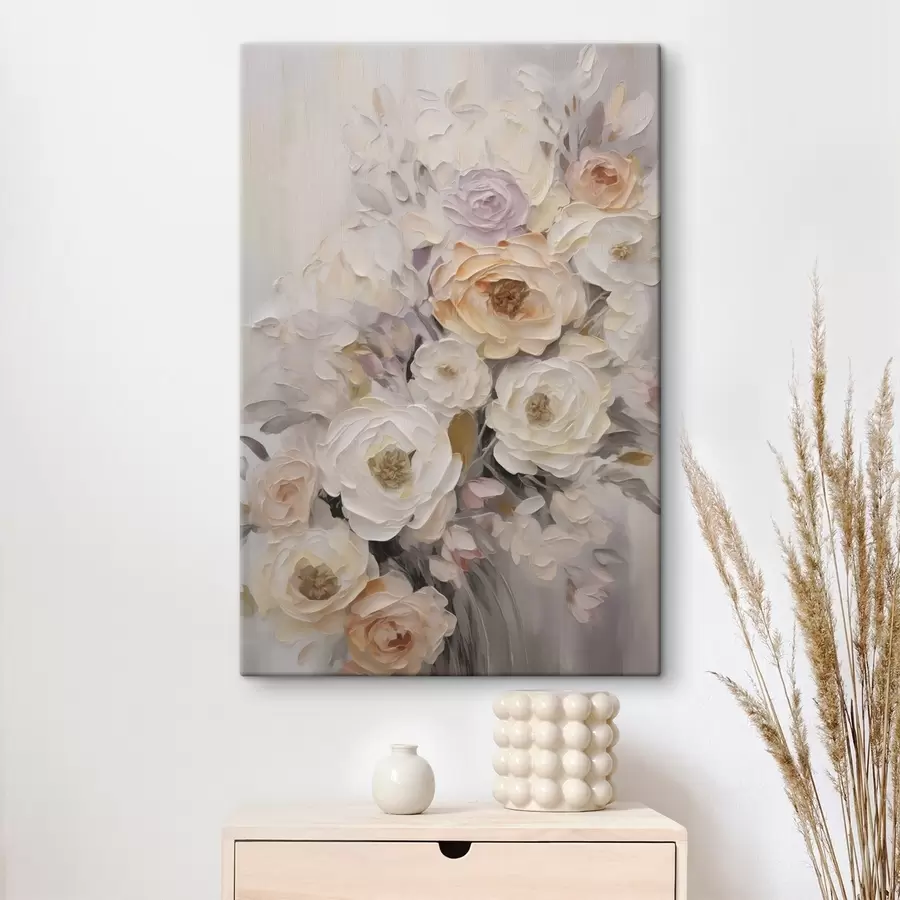  Schilderijen Abstracte rozen, imitatie van een schilderij s50766