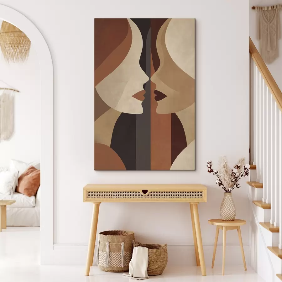  Schilderijen Abstracte gezichten van vrouwen s50775