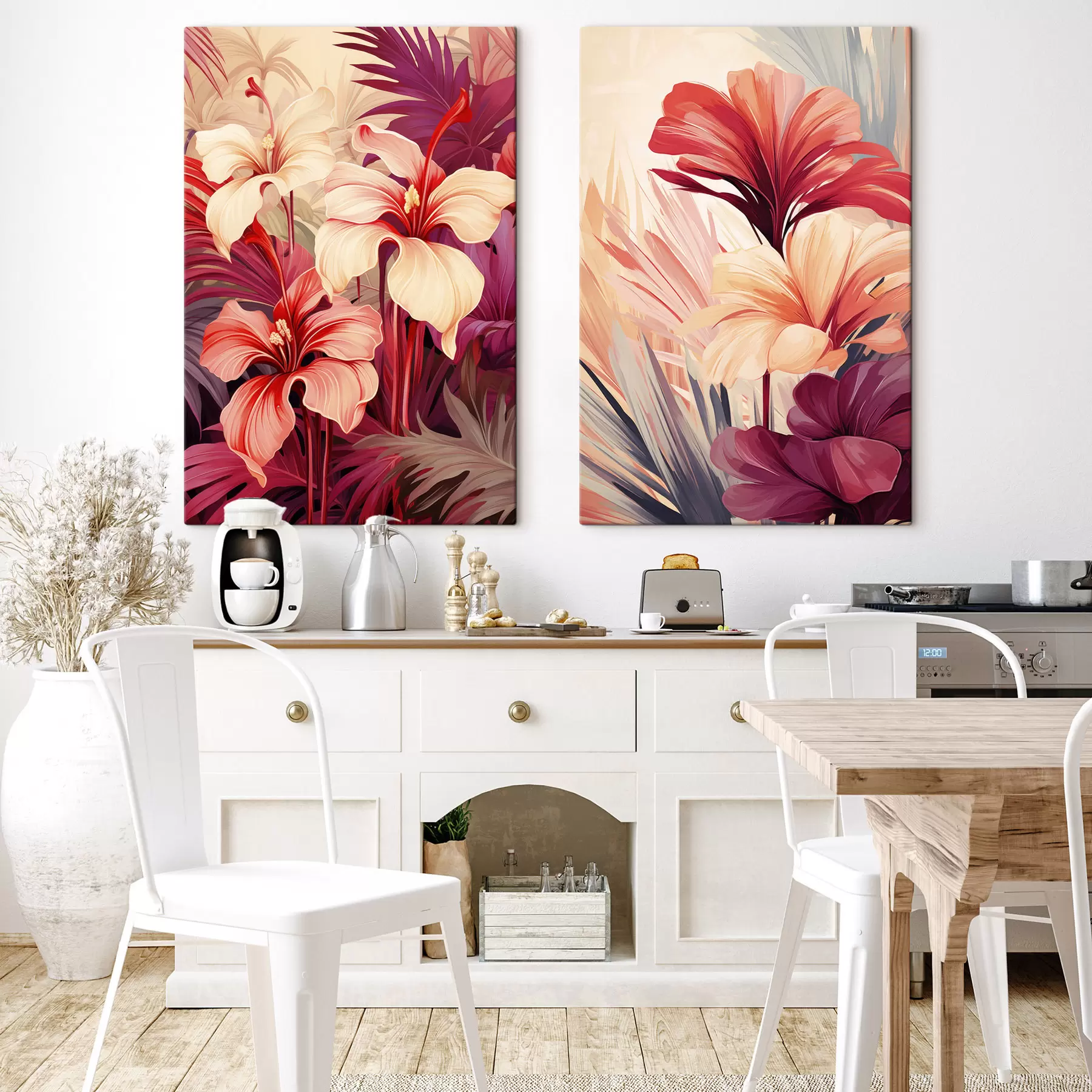  Schilderijen Abstracte bladeren m31019