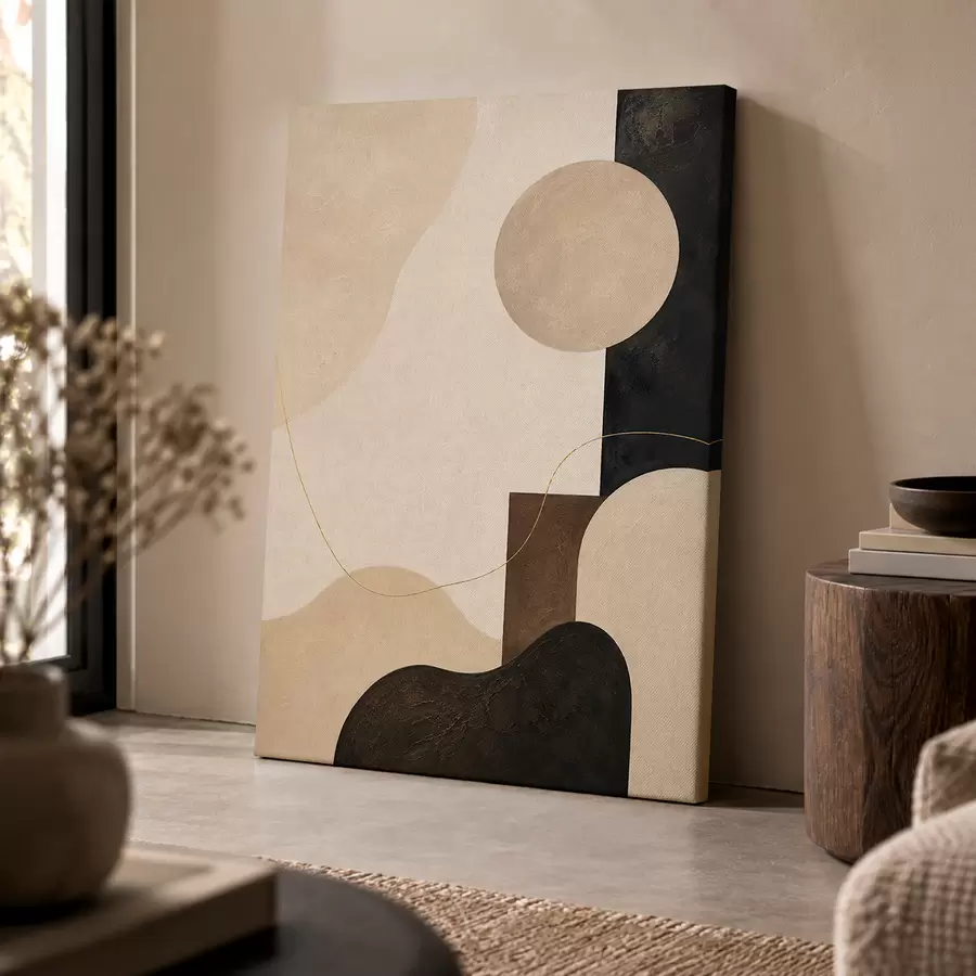  Schilderijen De geometrie van kleuren en vormen s50499