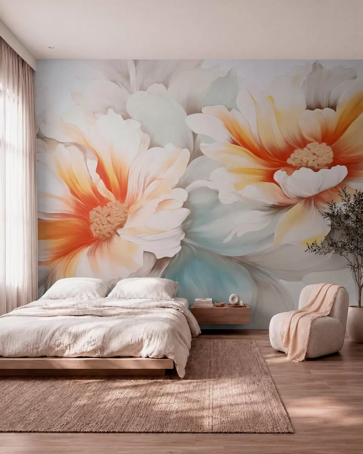 Fotobehang Fantasiebloemen w05941
