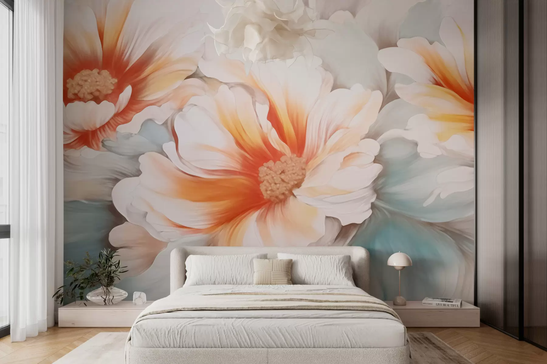 Fotobehang Fantasiebloemen w05941