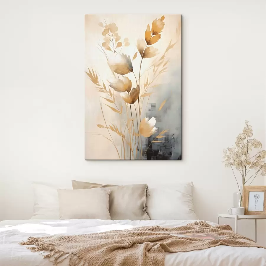  Schilderijen Decoratieve tak met bladeren, imitatieschilderij s50852