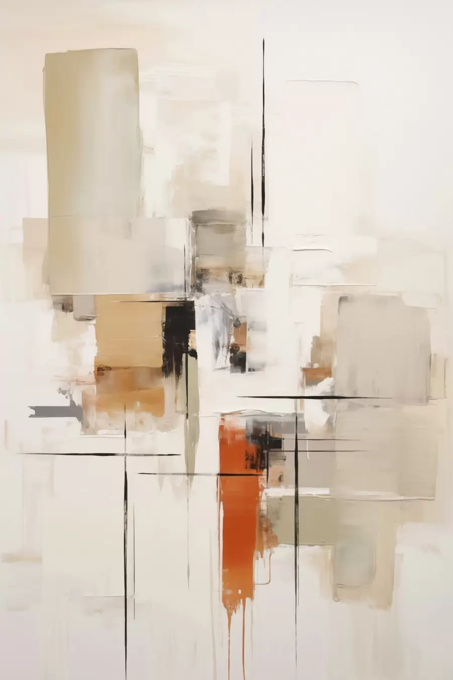 Fotobehang Abstractie, imitatie van de schilderkunst f50847
