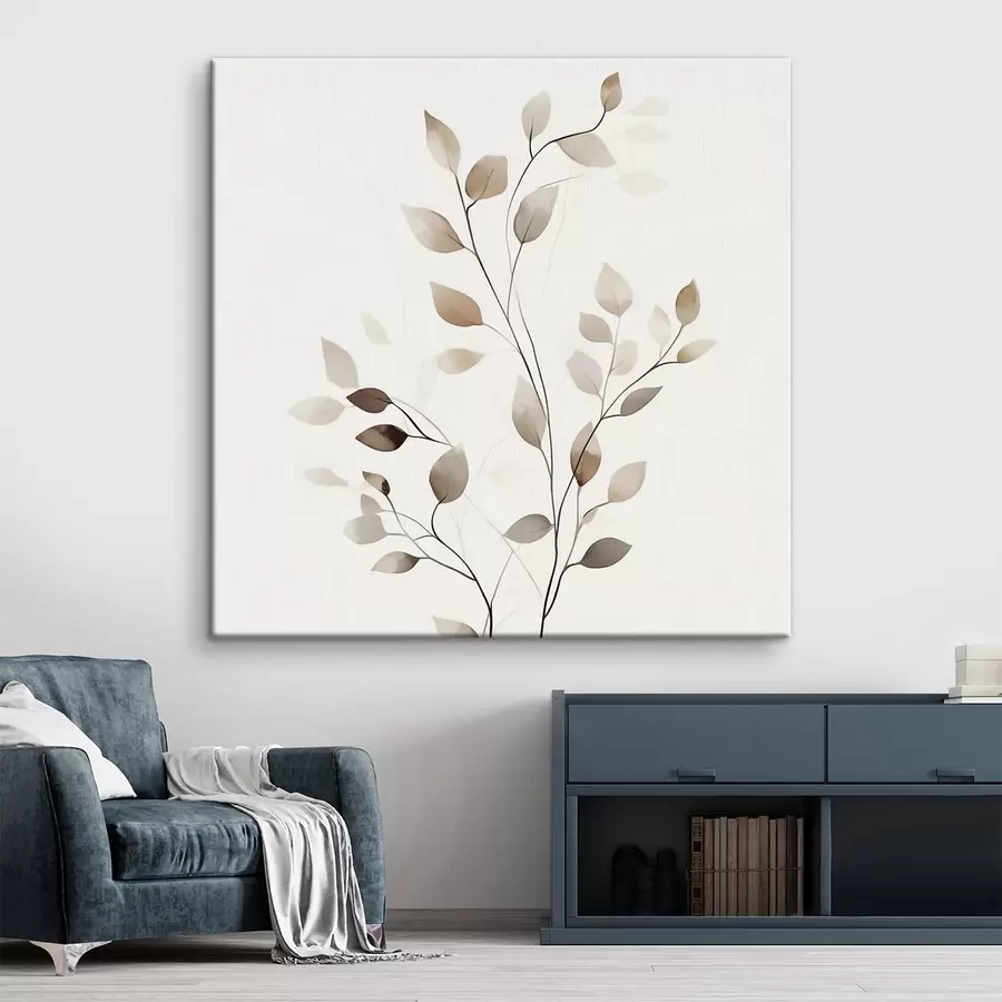  Schilderijen Elegante grafische tak s50763