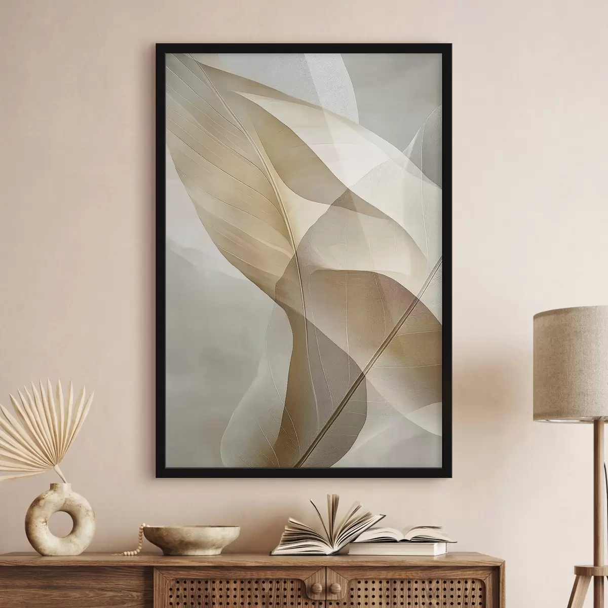 Poster Zijde en Amber Curves f50739