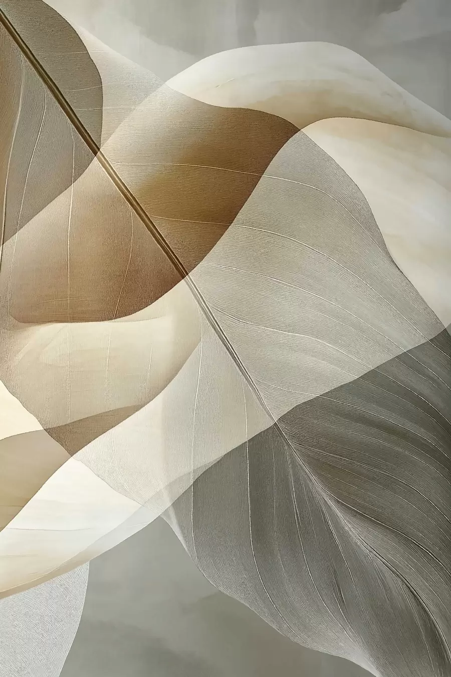 Fotobehang Vloeiende beige abstractie f50740