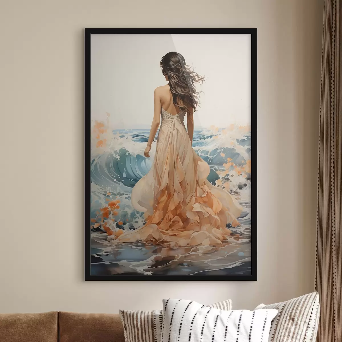 Poster Avondwandeling langs de zee f50748