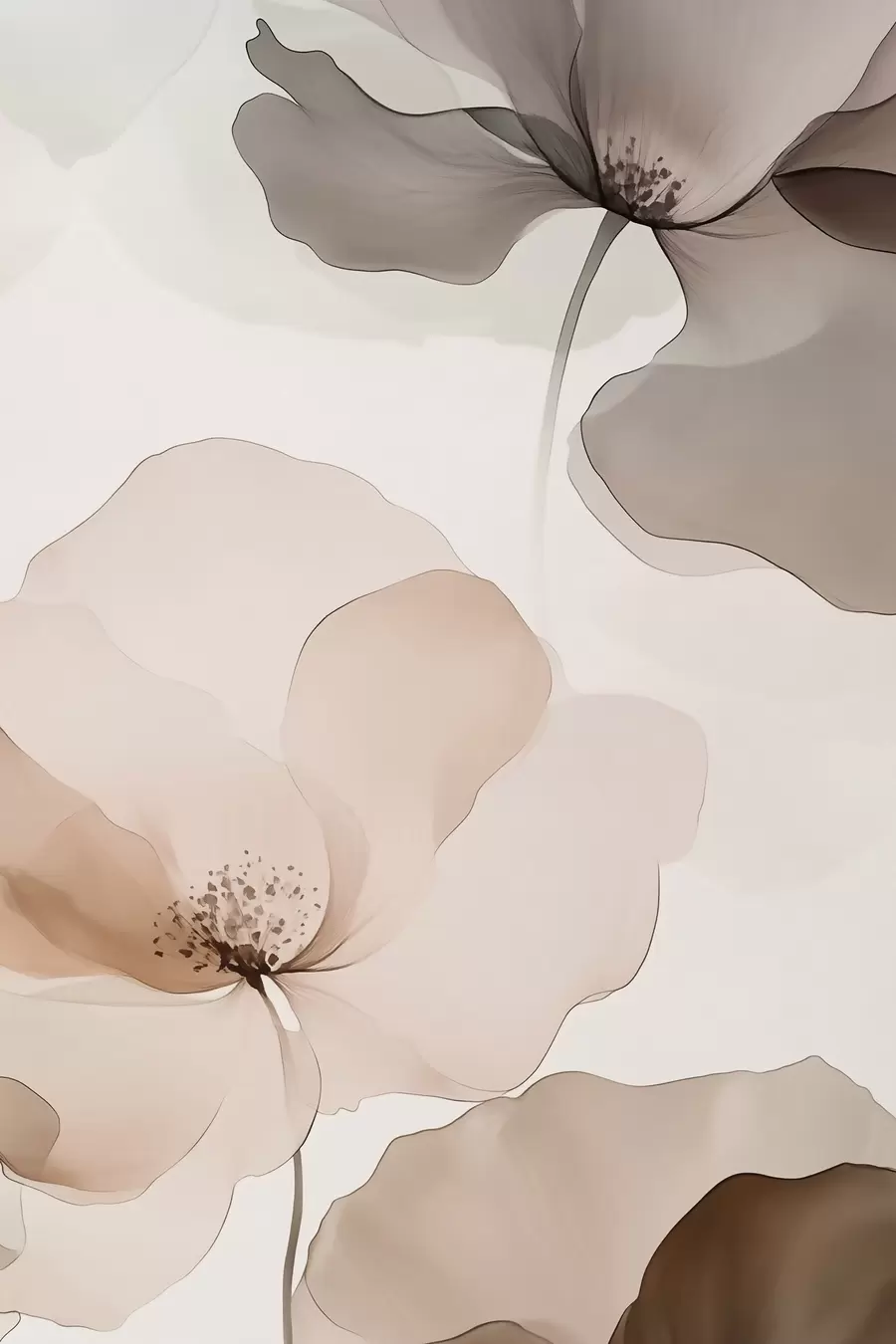 Fotobehang Bloemblaadjes van aquarelpoeder f50749