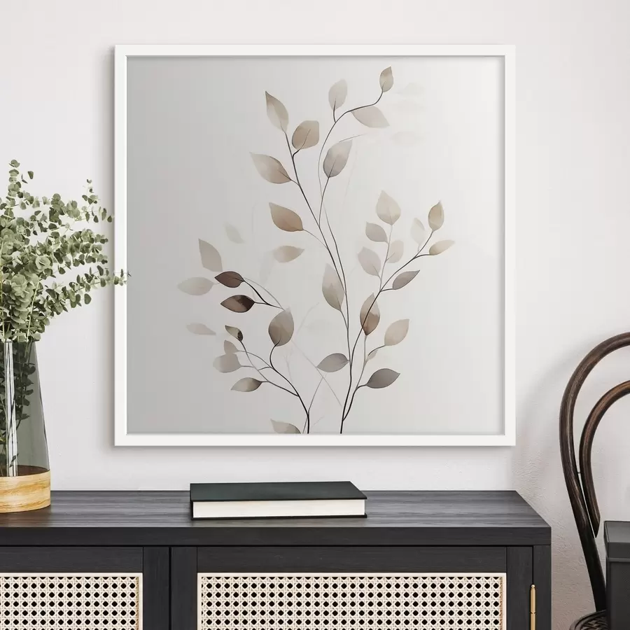 Fotobehang Elegante grafische tak f50763