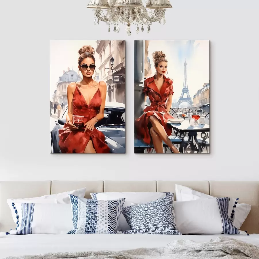  Schilderijen Parijse chic en elegantie m31000