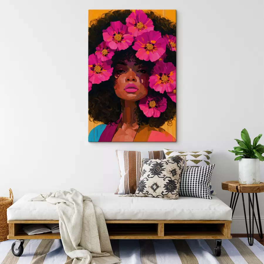  Schilderijen Vrouw met bloemen s50902