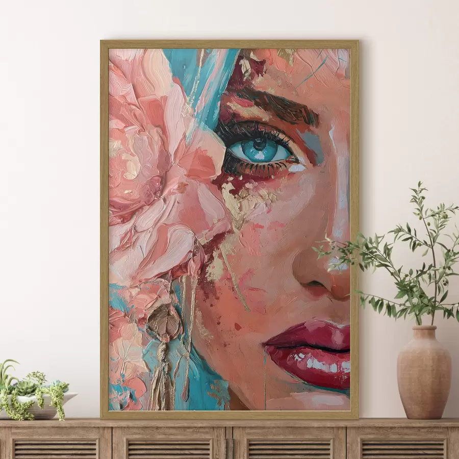 Fotobehang Blauw oog f50895