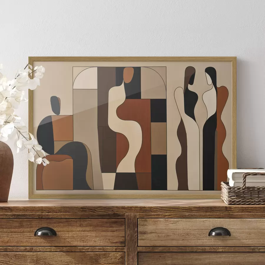 Fotobehang Abstracte figuren f50906