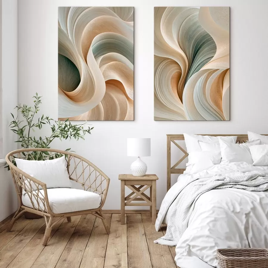  Schilderijen Abstracte, subtiele golven m31032