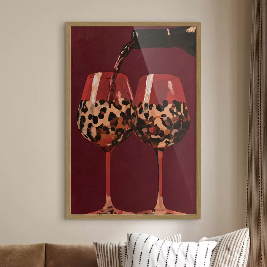 Fotobehang Twee wijnglazen f50900