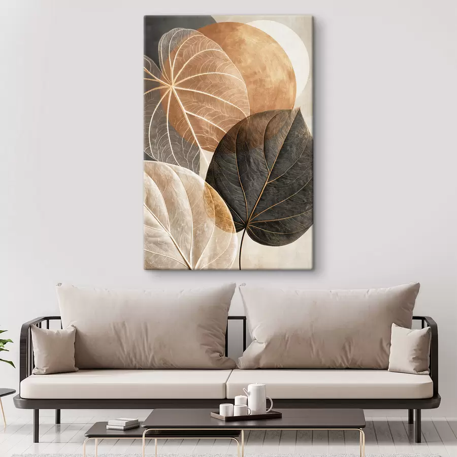  Schilderijen Abstracte bladeren s50718