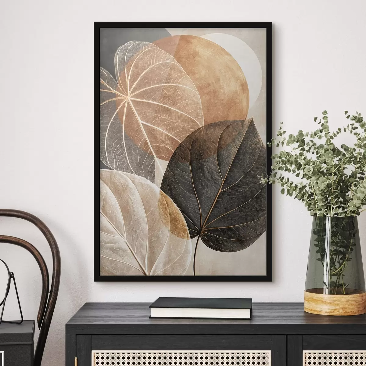 Poster Abstracte bladeren f50718
