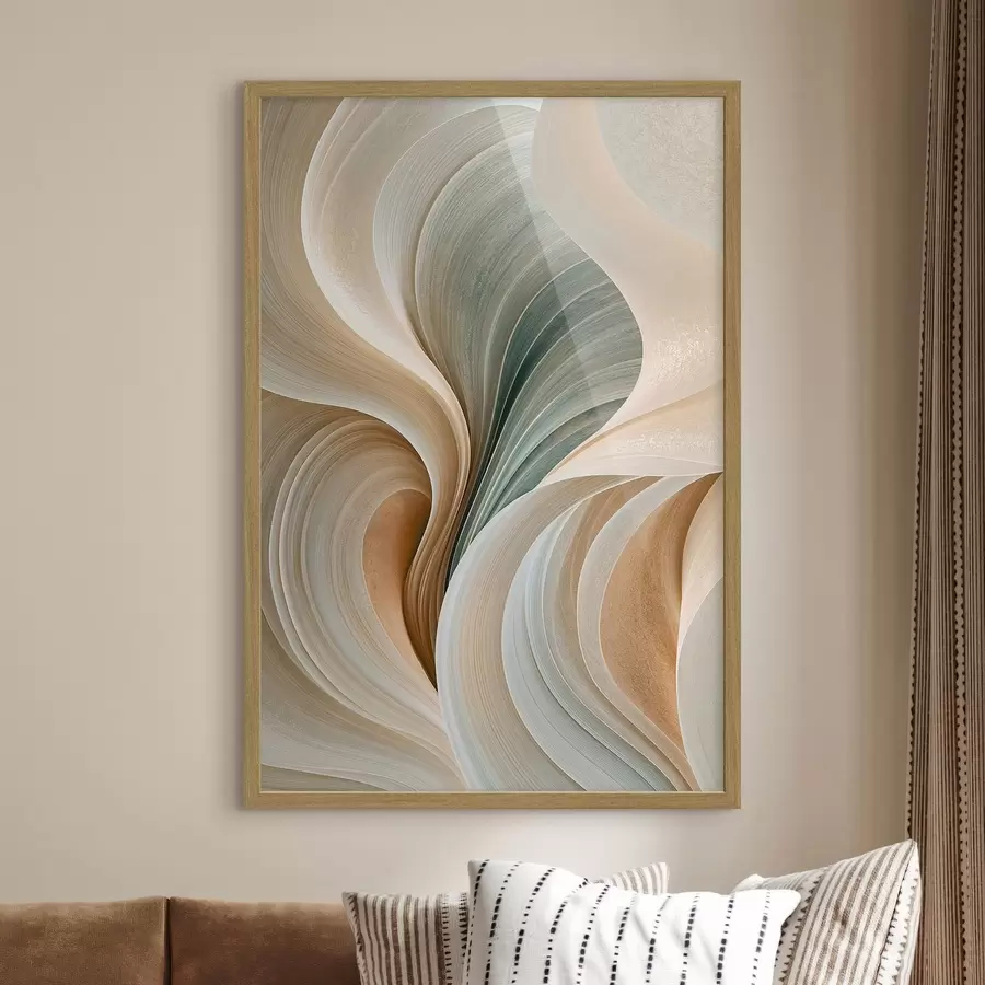 Fotobehang Abstracte golven f50855