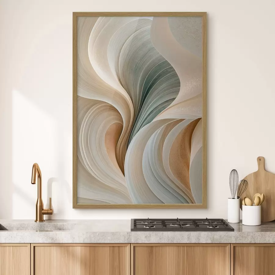 Fotobehang Abstracte golven f50855