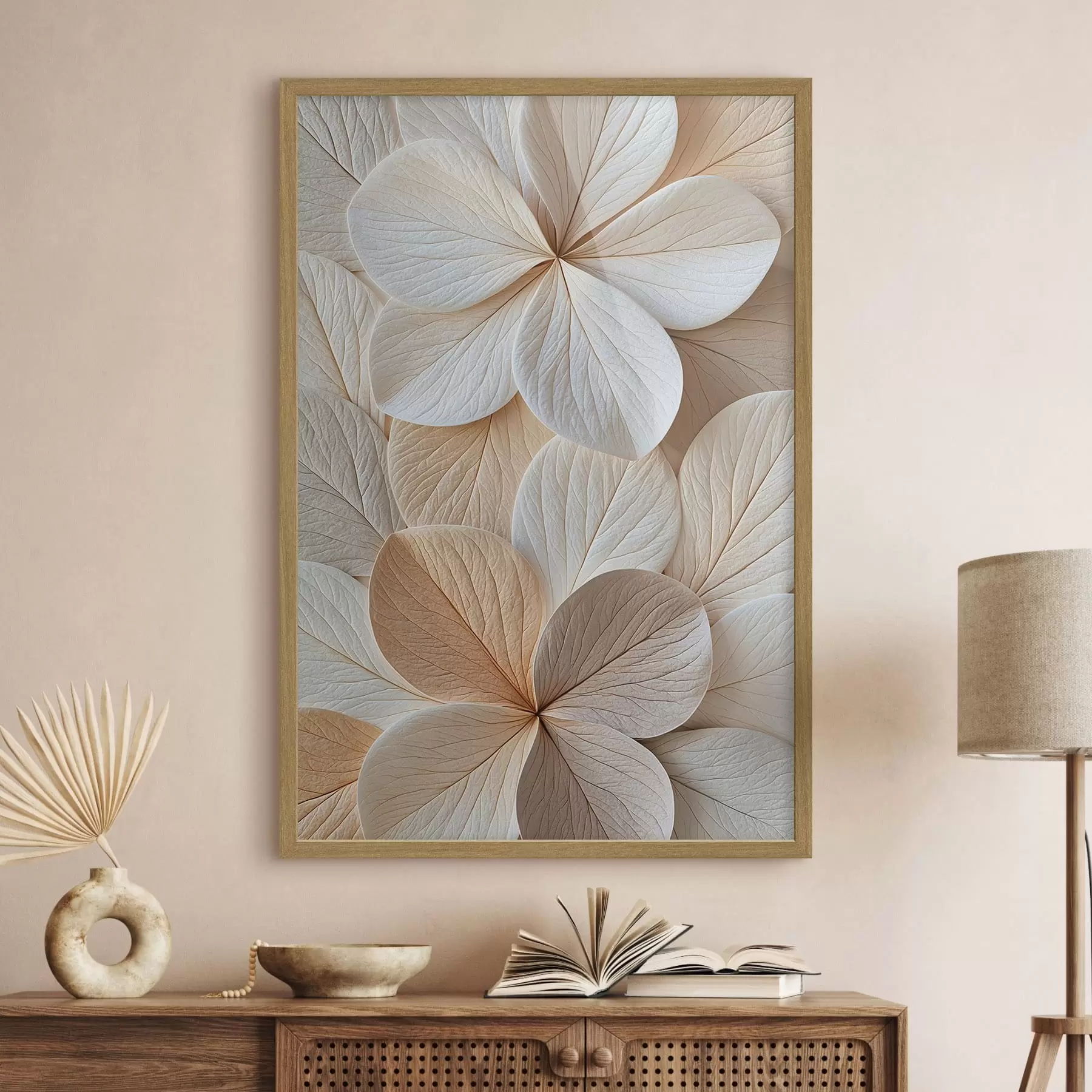Fotobehang Abstracte bloemblaadjes f50858