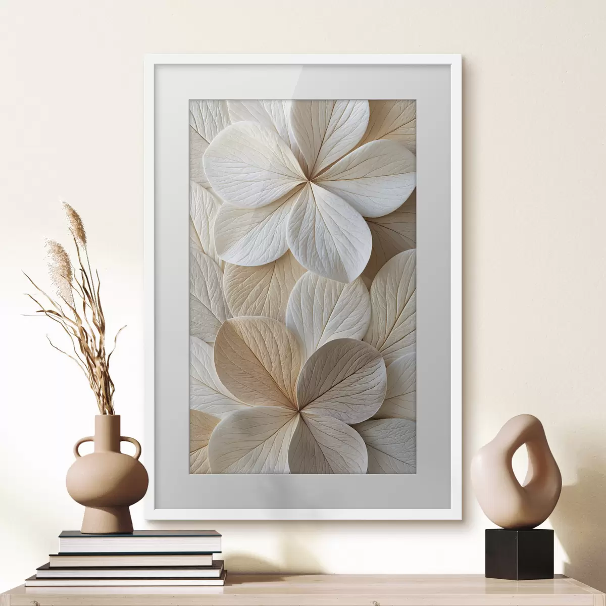 Poster Abstracte bloemblaadjes f50858