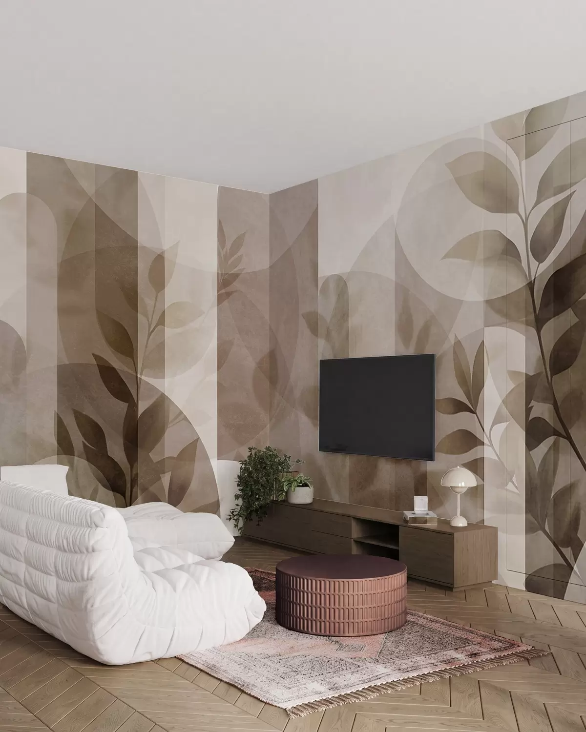 Fotobehang Bladeren en bogen w10088