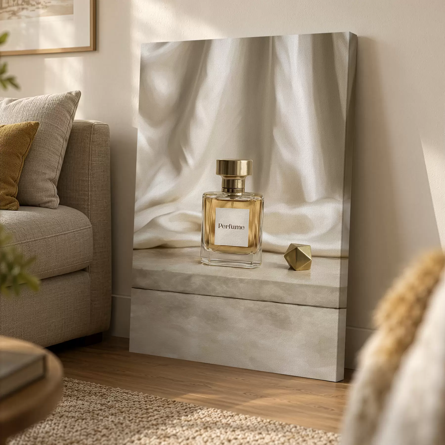 Schilderijen Parfum op ivoren plooien s50608