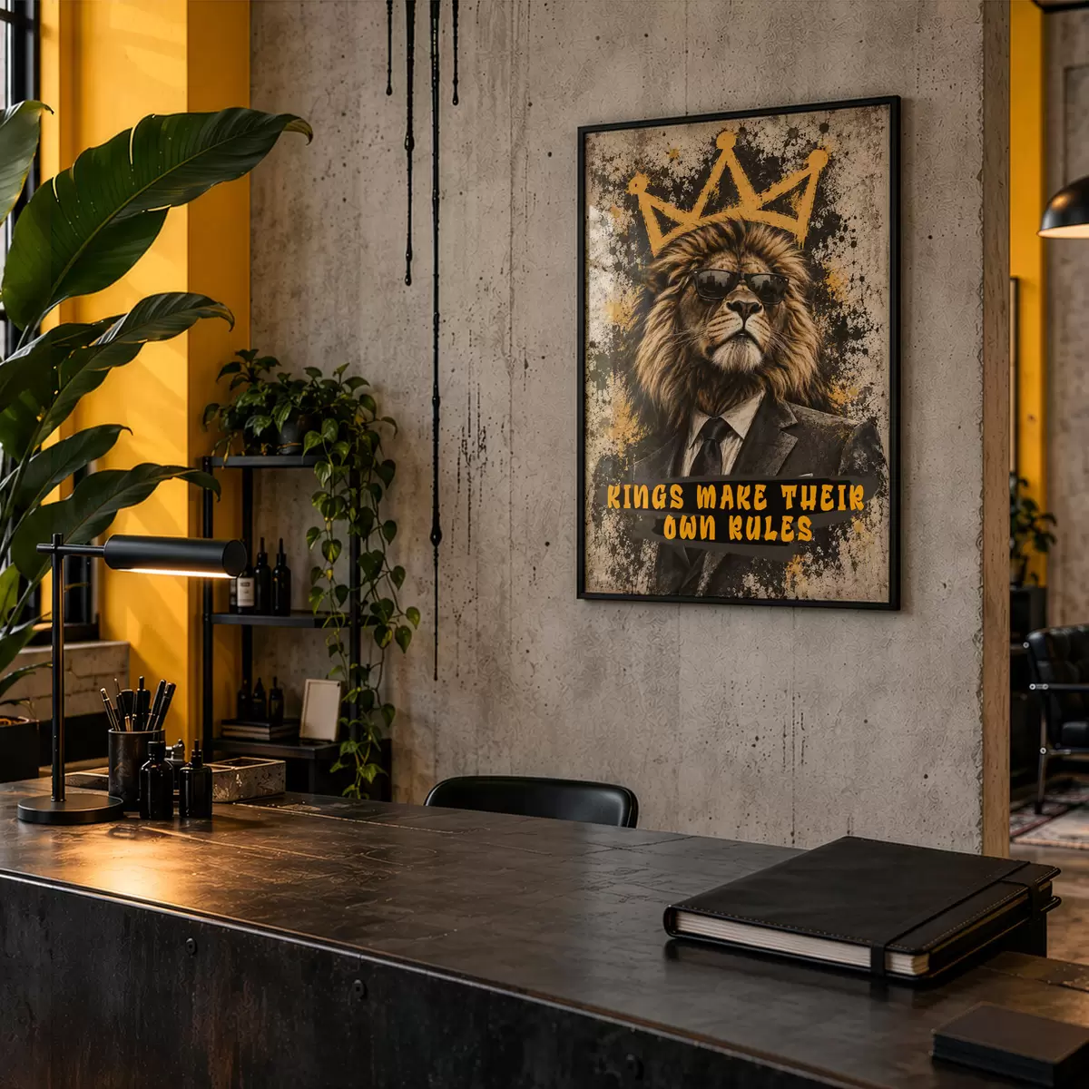Poster Koning van zijn eigen regels f50643