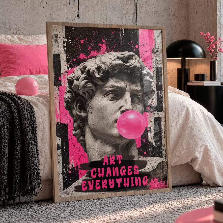 Fotobehang Kunst verandert alles f50645