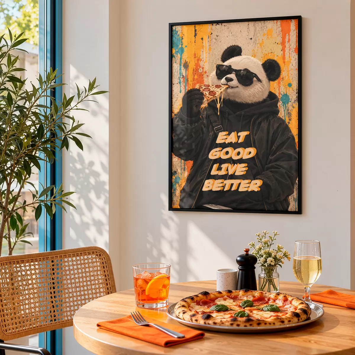 Poster Eet gezond, leef beter f50648