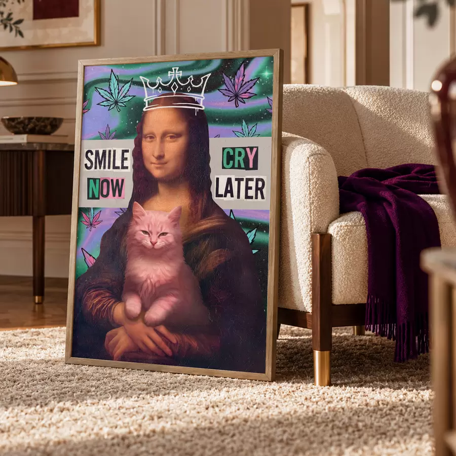 Fotobehang Mona met karakter f50650