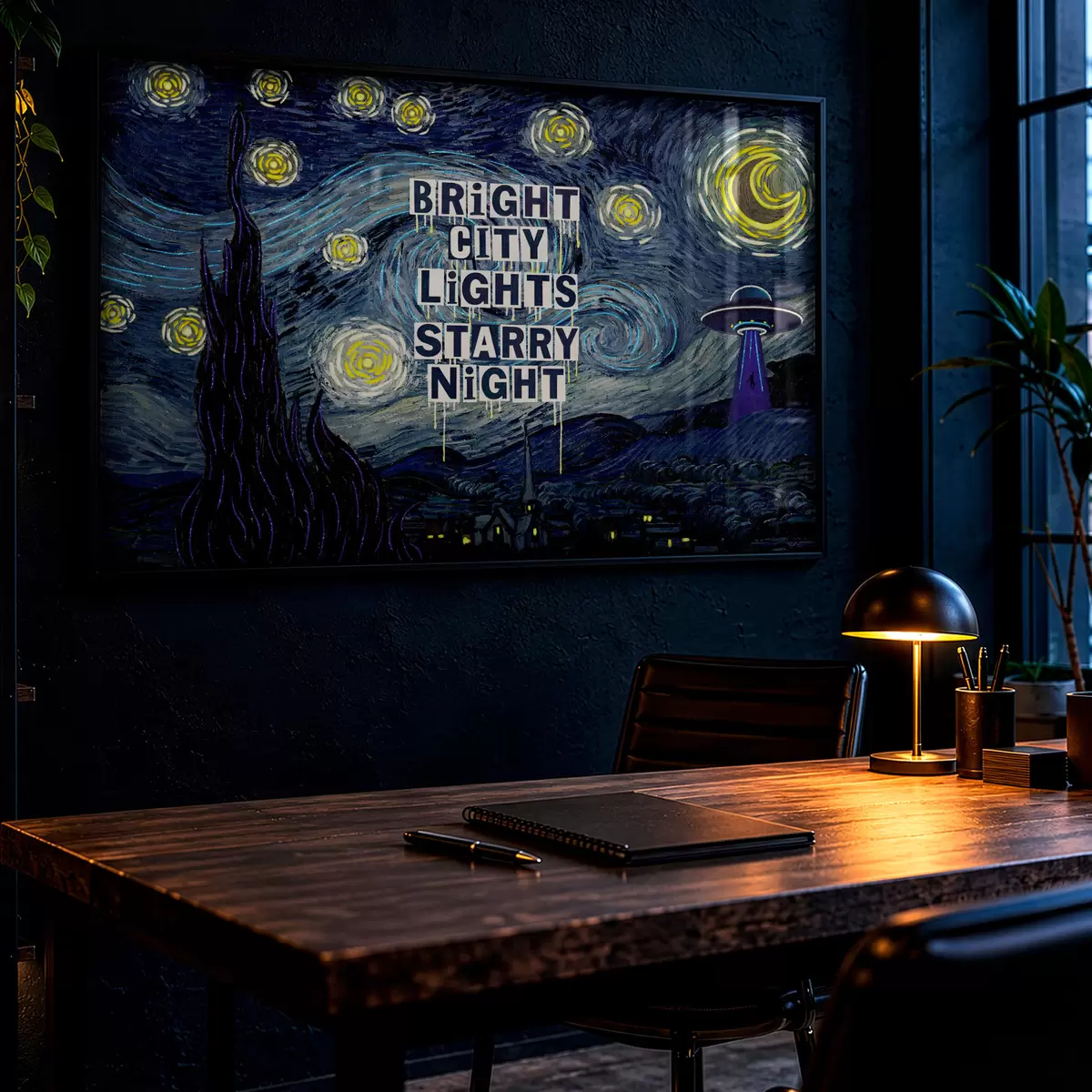 Poster Starlit City f50654