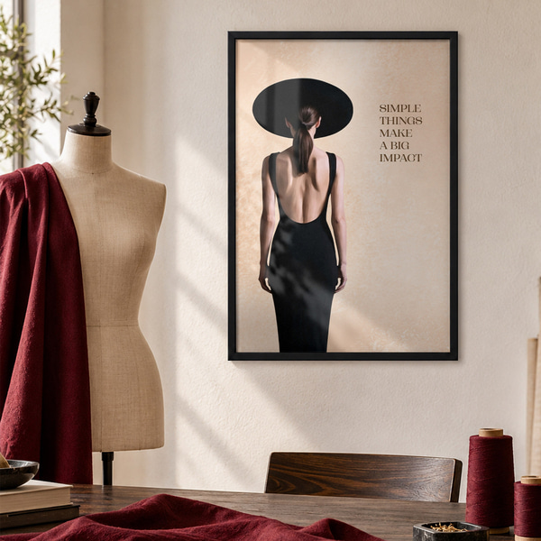 Poster De kracht van eenvoud, Affiches Uniek, f50611bk : Uwalls
