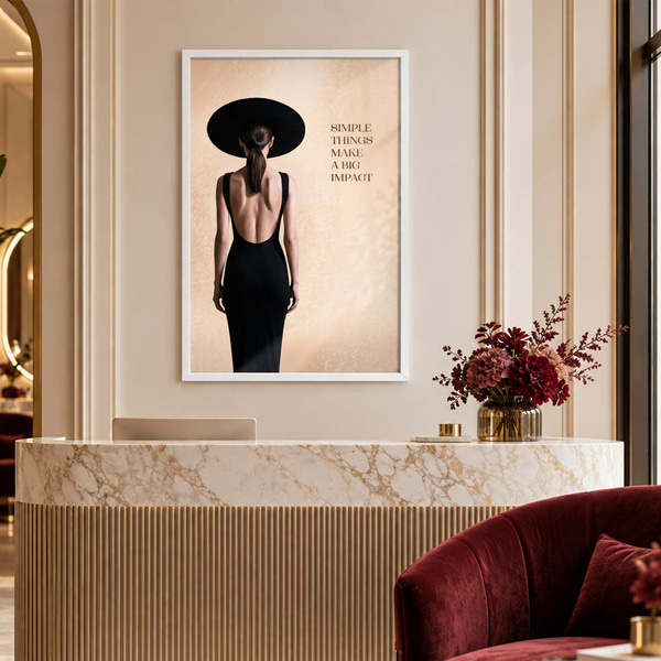 Poster De kracht van eenvoud, Affiches Uniek, f50611wh : Uwalls
