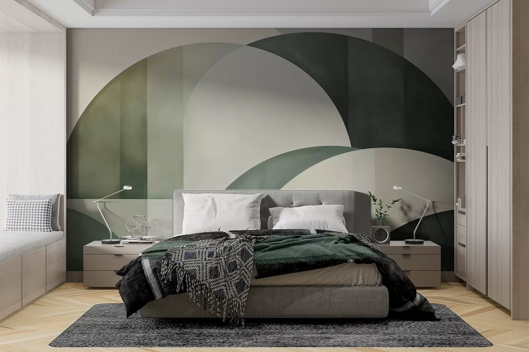 Fotobehang Geometrische abstractie w05943