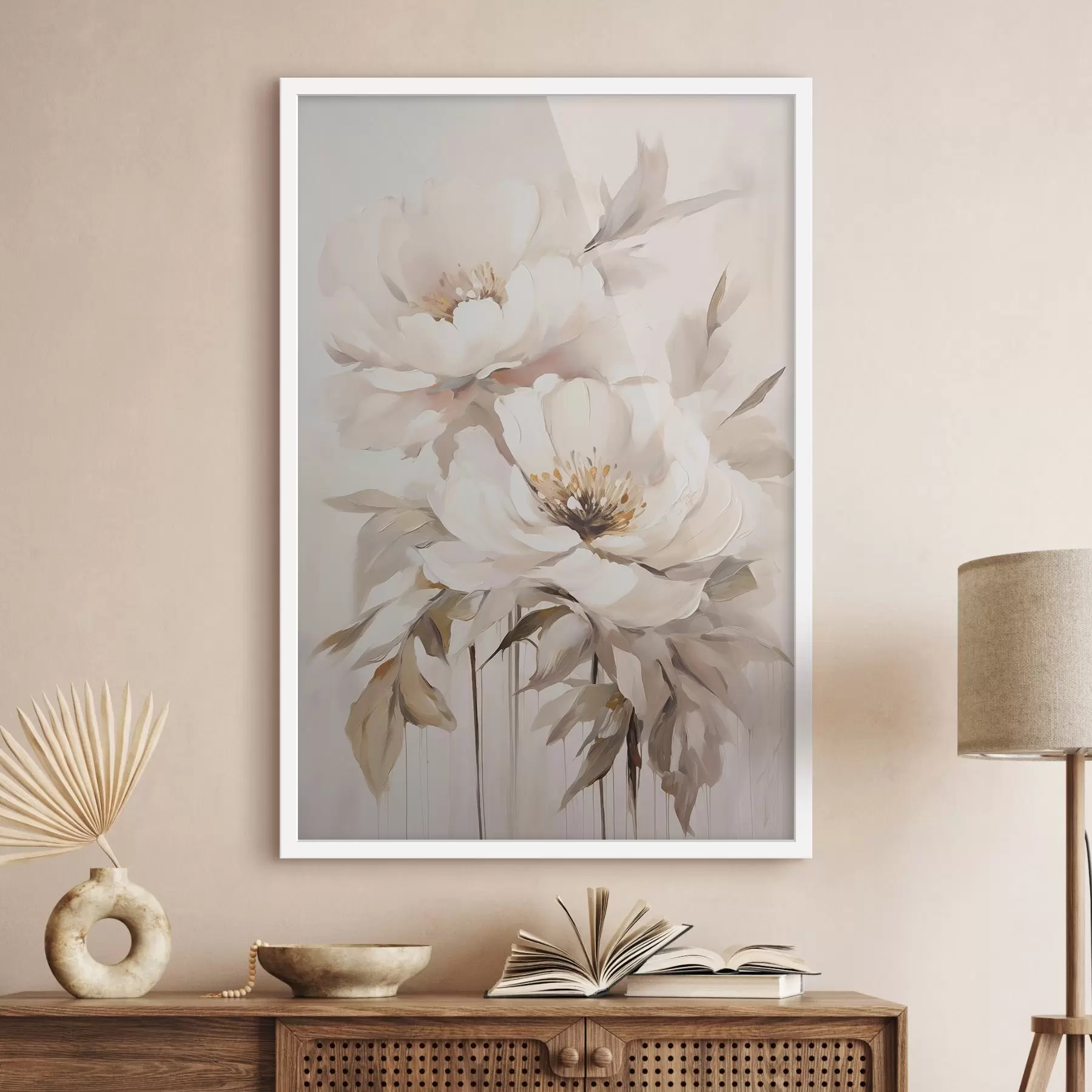 Fotobehang Sierlijke bloesem in pasteltinten f50911