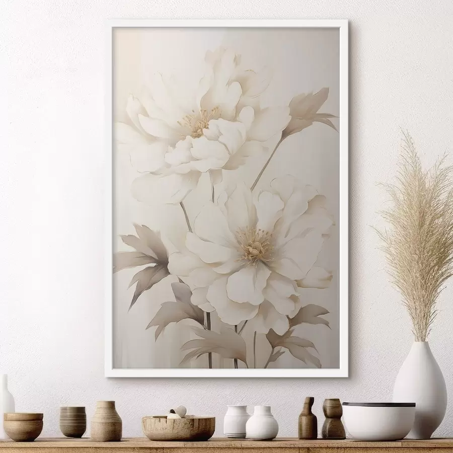 Fotobehang Sneeuwwitte vintage knop f50912