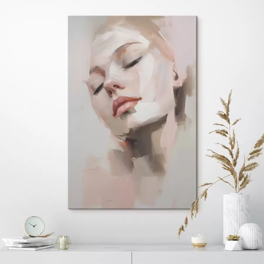  Schilderijen Abstract portret van een jonge vrouw s50977
