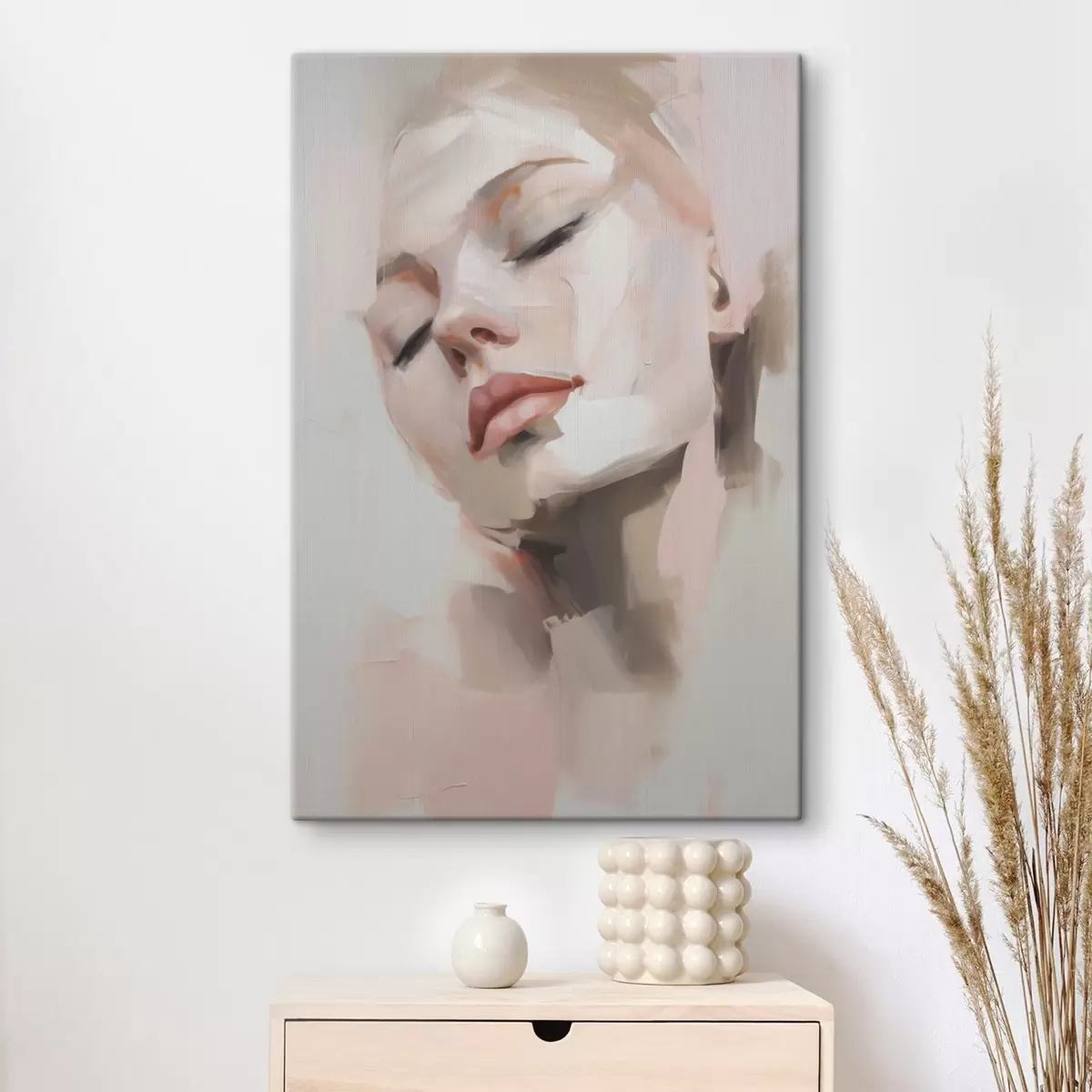  Schilderijen Abstract portret van een jonge vrouw s50977