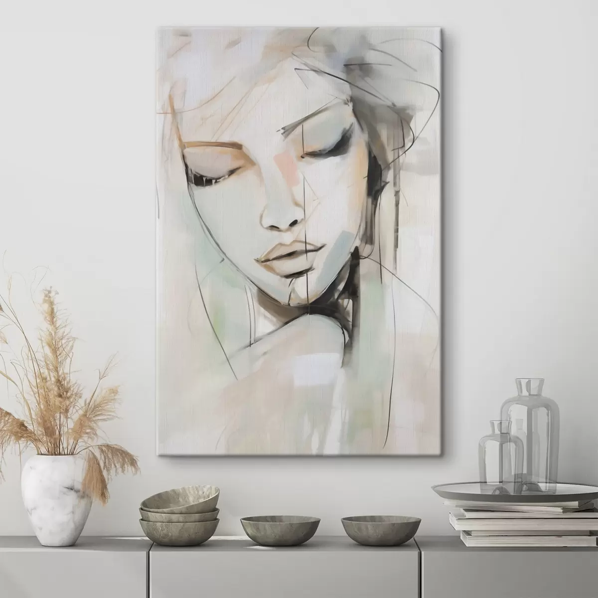  Schilderijen Portret, imitatie van een schilderij s50979