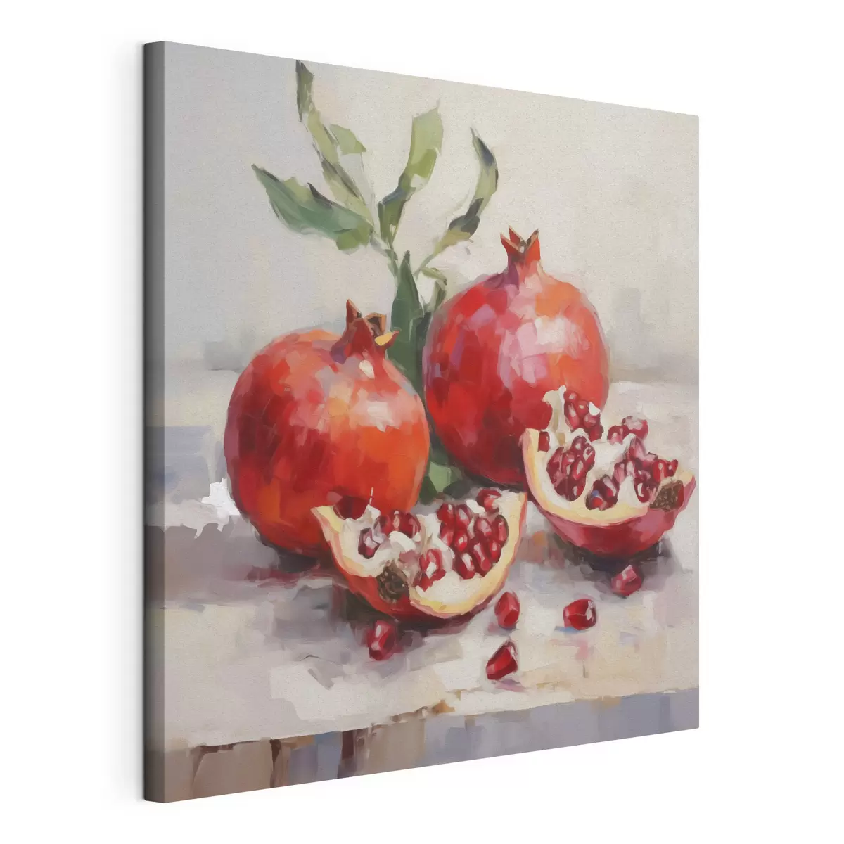  Schilderijen Granaatappels, schilderij in imitatietechniek s50982