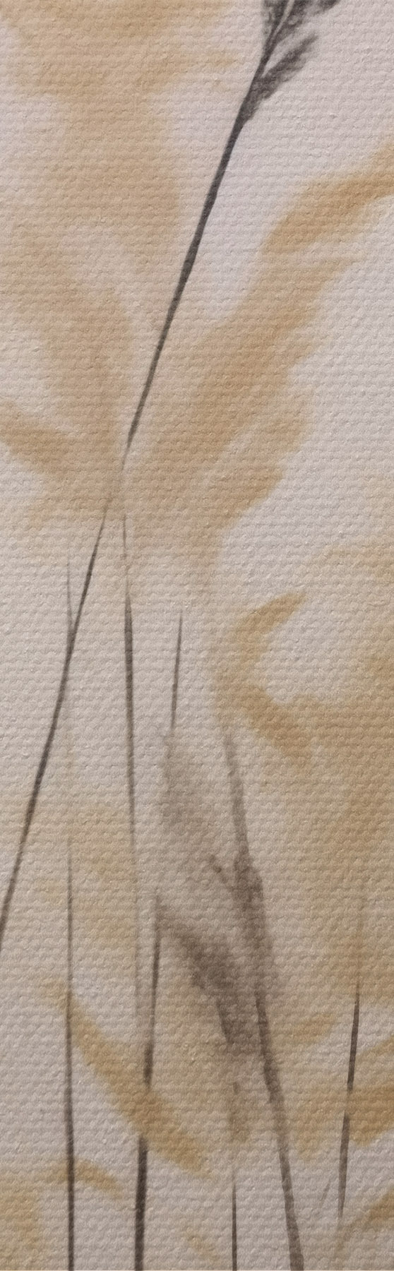  Schilderijen Abstracte grassen tegen de achtergrond van de maan, een imitatie van een schilderij s50985