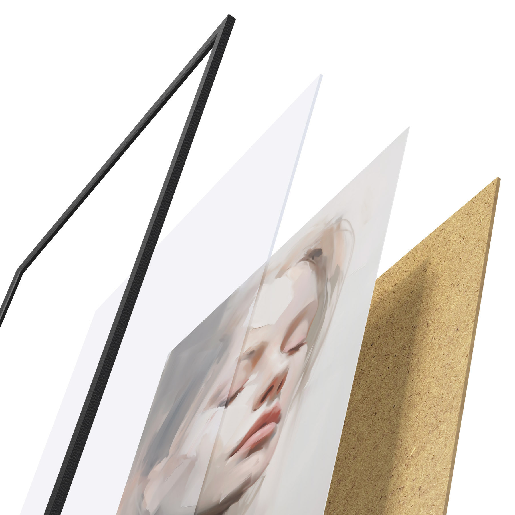 Poster Abstract portret f50978