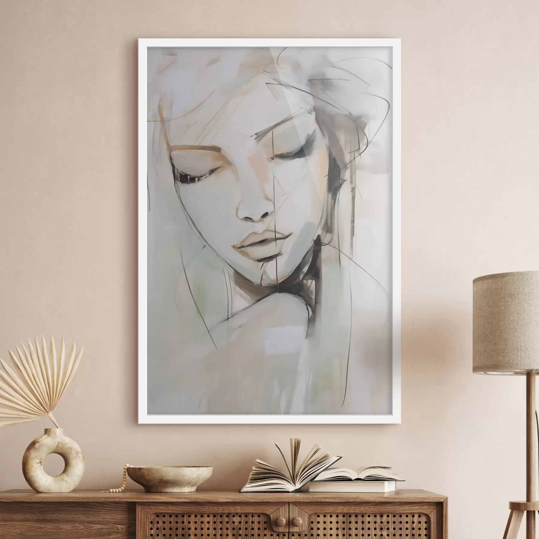 Fotobehang Portret, imitatie van een schilderij f50979