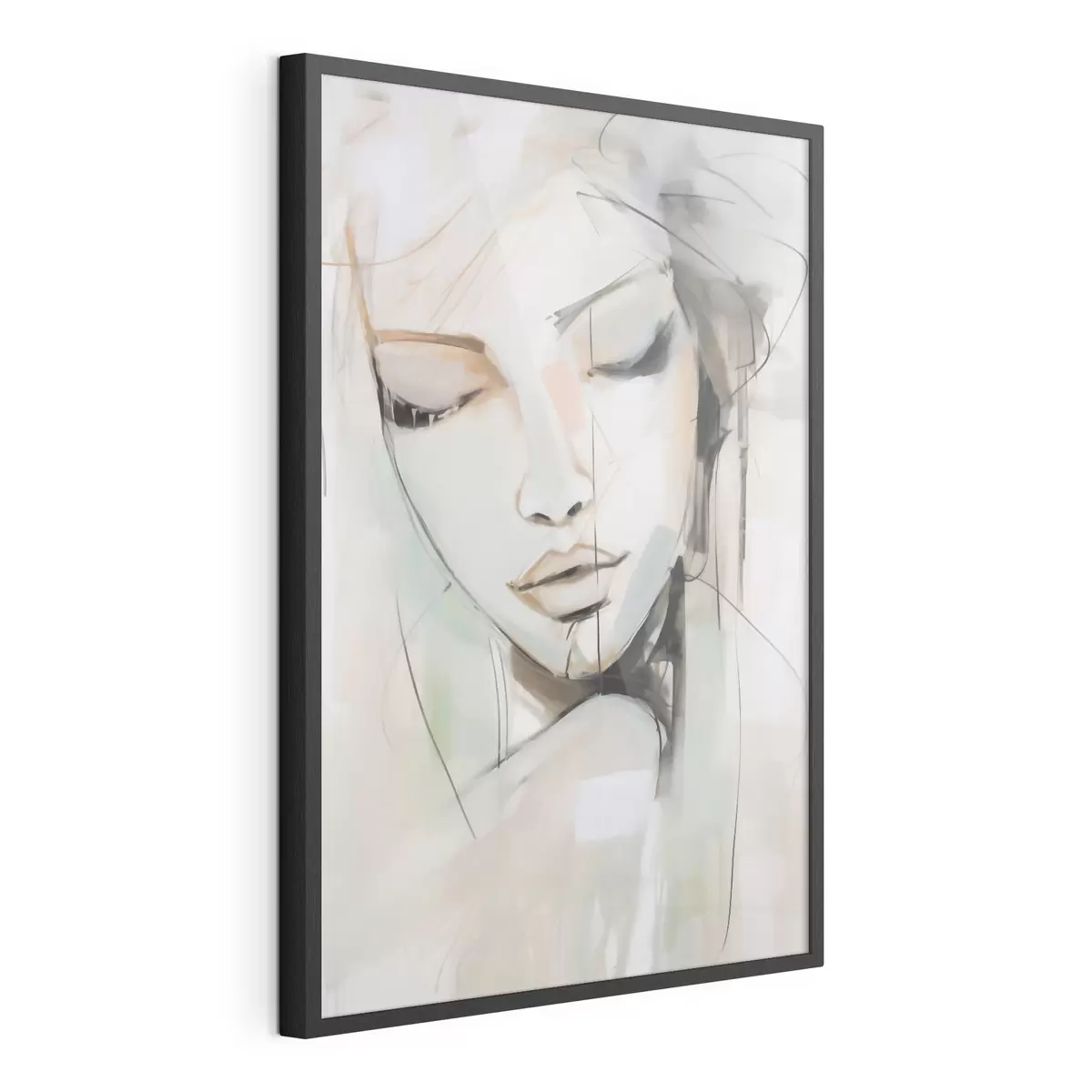 Poster Portret, imitatie van een schilderij f50979