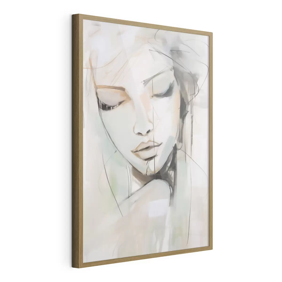 Poster Portret, imitatie van een schilderij f50979