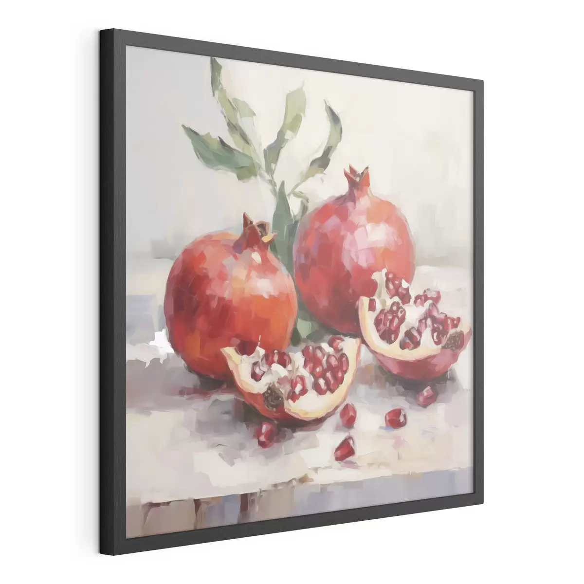 Poster Granaatappels, schilderij in imitatietechniek f50982