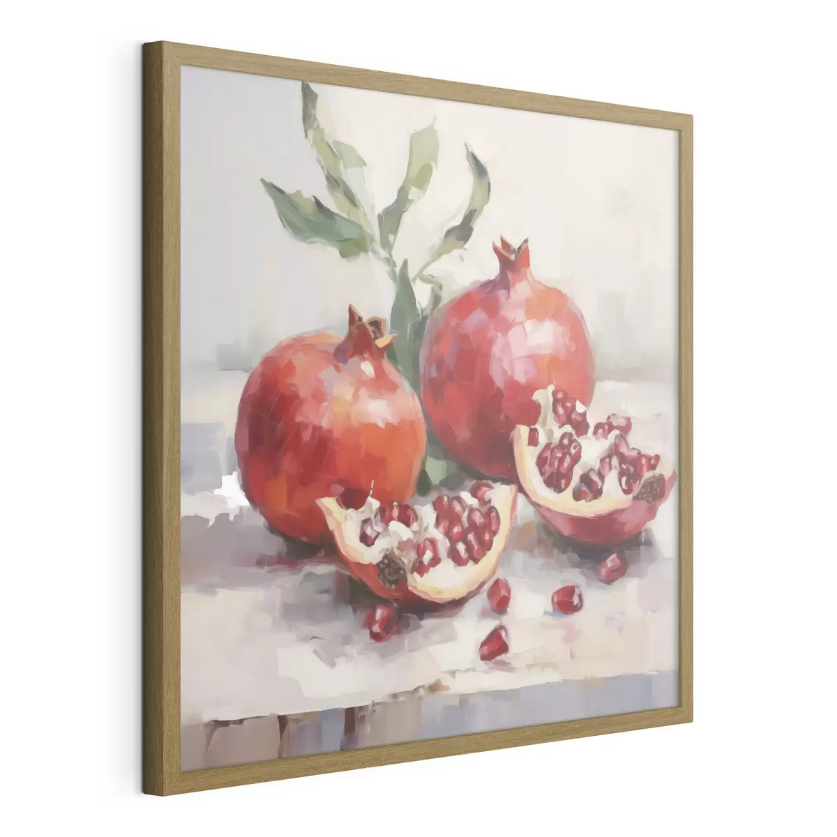 Poster Granaatappels, schilderij in imitatietechniek f50982